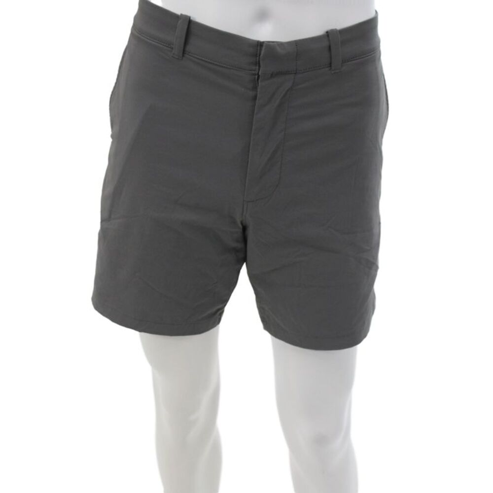 J Crew Mens Chino Shorts Gray Button Size 34